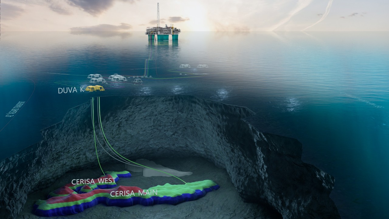 Illustration of the Cerisa development as part of the Gjøa Subsea Project (Vår Energi)